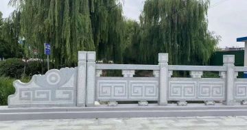 辽阳 芝麻灰桥栏杆、河道栏杆安装效果