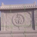 辽阳 芝麻白花岗岩屏风，照壁，影壁