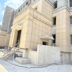 辽阳 黄金麻干挂，工地实拍