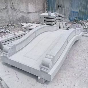 辽阳 芝麻灰花岗岩园林景观 小石桥