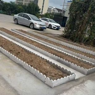 辽阳 花边石、花围石、花园石安装效果