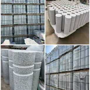 辽阳 芝麻白花岗岩挡车柱、隔离柱多少钱