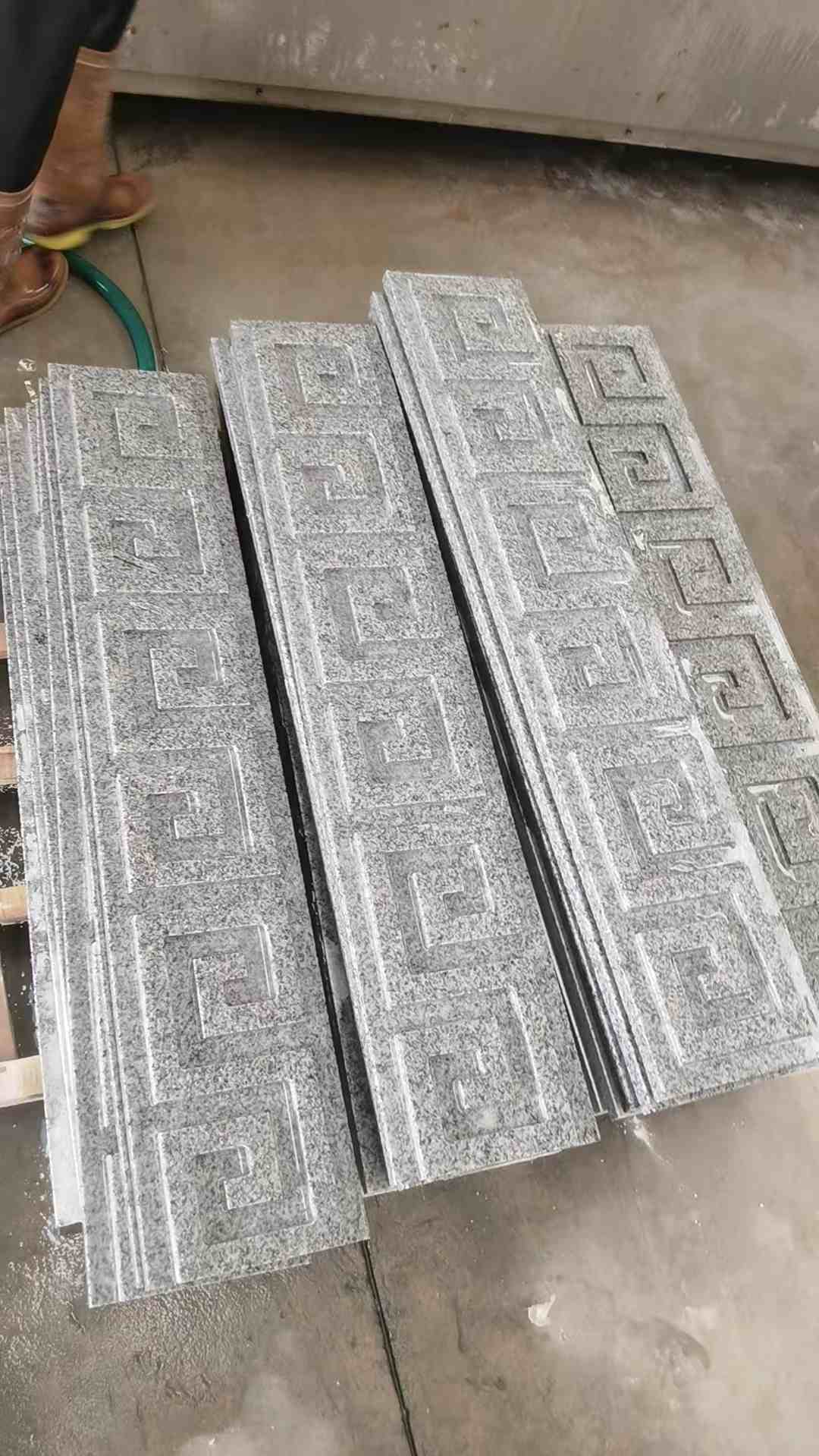 辽阳 别墅回纹线条，雕刻