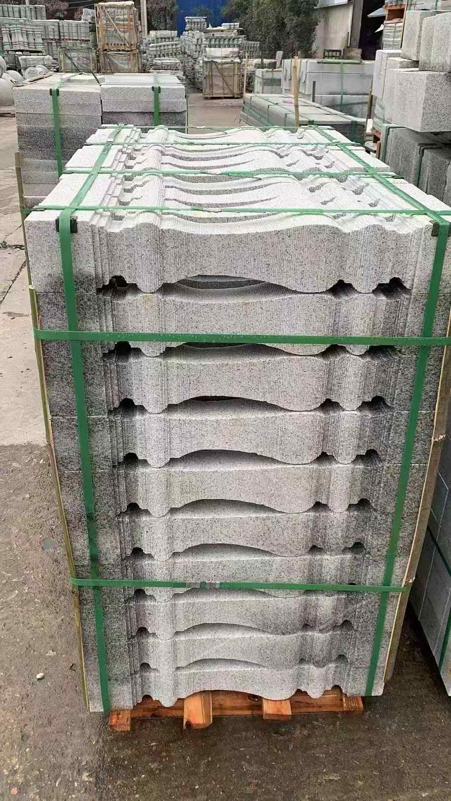 辽阳 芝麻白方形拉丝面，栏杆花瓶柱